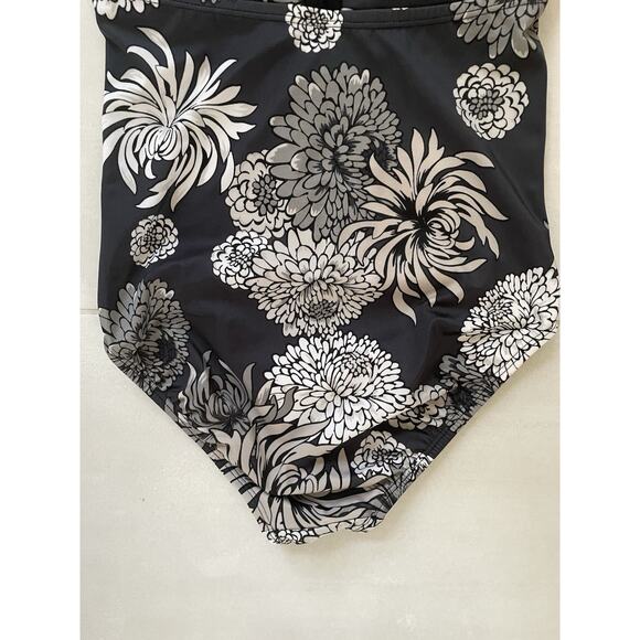 Joy Lab Swim One Piece Swimsuit Multicolor Floral Print Swimwear - Picture 9 of 10